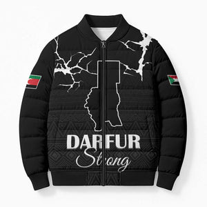 Darfur Sudan Strong Bomber Puffer Jacket Pray for Tarseen