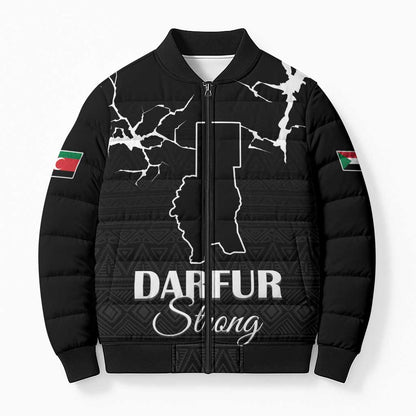 Darfur Sudan Strong Bomber Puffer Jacket Pray for Tarseen