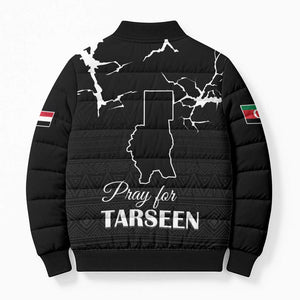 Darfur Sudan Strong Bomber Puffer Jacket Pray for Tarseen