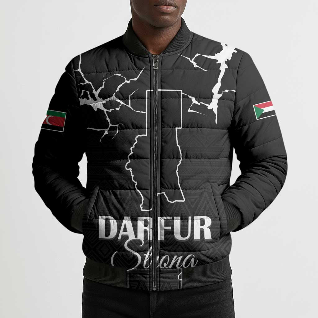 Darfur Sudan Strong Bomber Puffer Jacket Pray for Tarseen