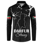 Darfur Sudan Strong Button Sweatshirt Pray for Tarseen