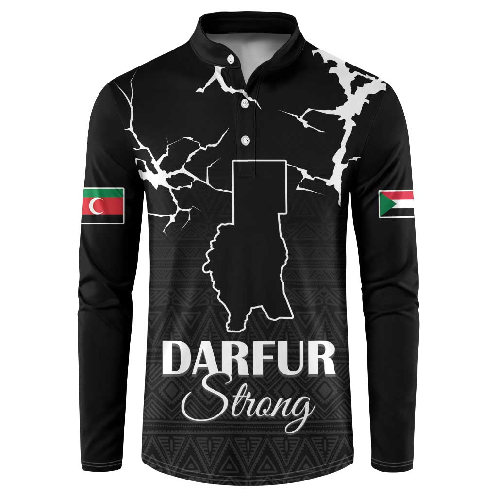 Darfur Sudan Strong Button Sweatshirt Pray for Tarseen