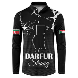 Darfur Sudan Strong Button Sweatshirt Pray for Tarseen