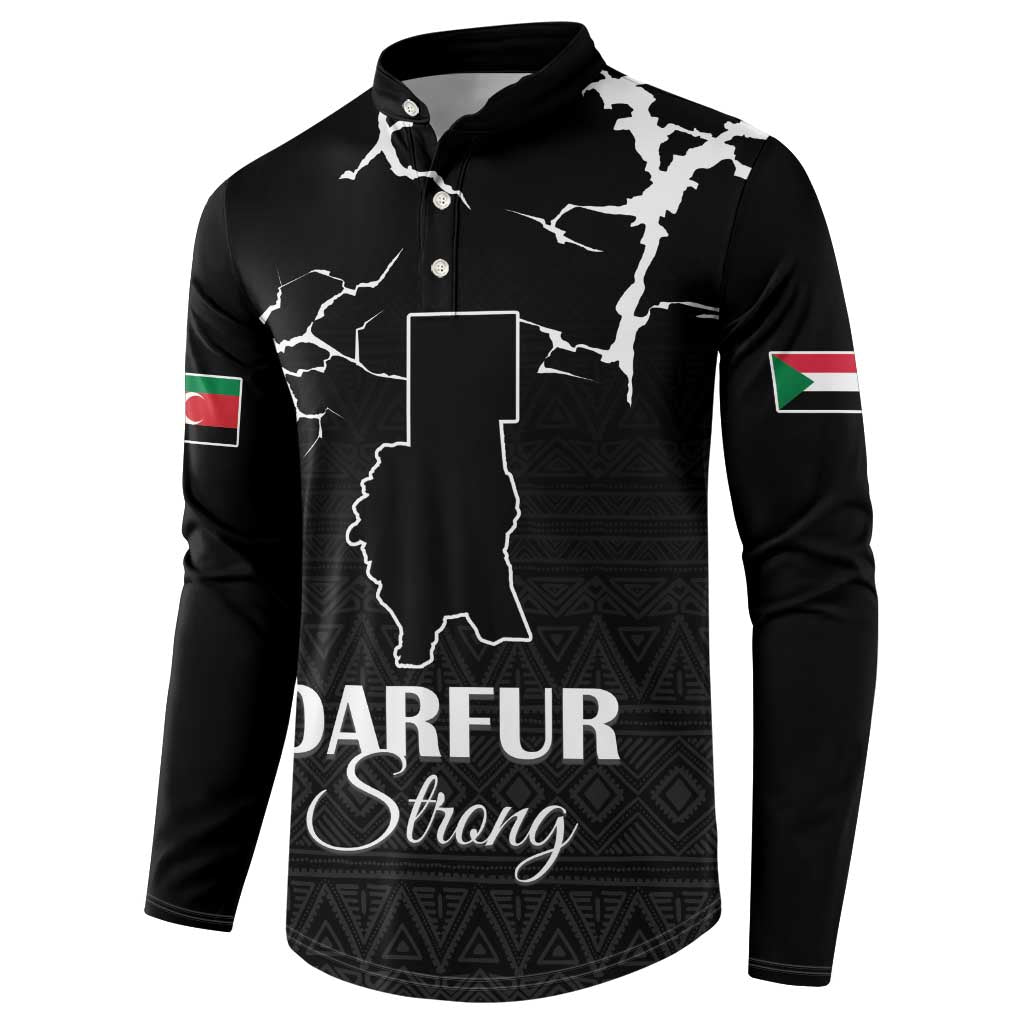 Darfur Sudan Strong Button Sweatshirt Pray for Tarseen