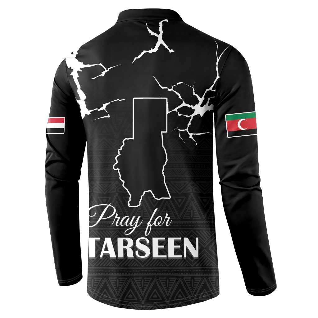 Darfur Sudan Strong Button Sweatshirt Pray for Tarseen