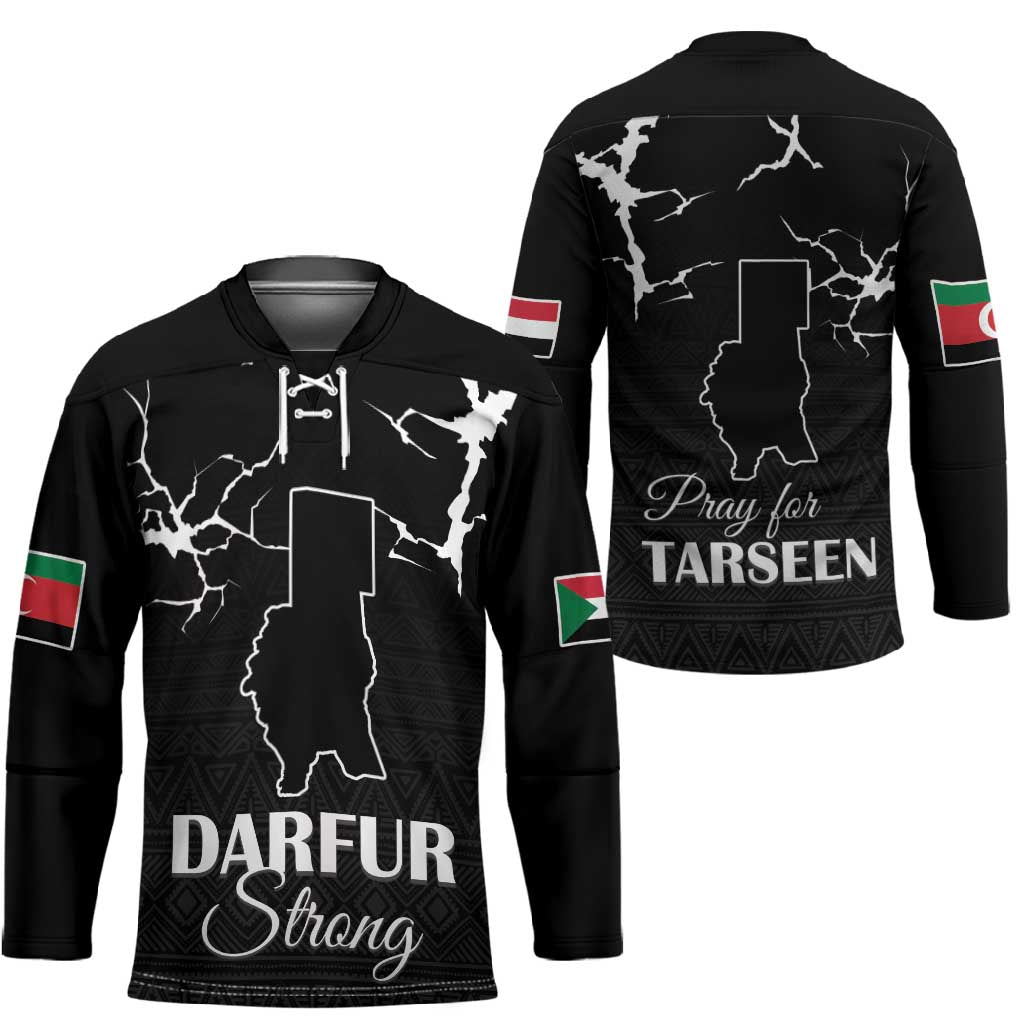 Darfur Sudan Strong Hockey Jersey Pray for Tarseen