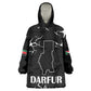 Pray for Tarseen Kid Wearable Blanket Hoodie Sudan Darfur Be Strong - African Pride