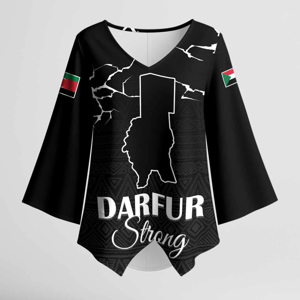 Darfur Sudan Strong Kimono Sleeve Blouse Pray for Tarseen