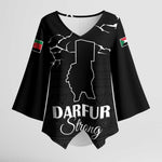 Darfur Sudan Strong Kimono Sleeve Blouse Pray for Tarseen