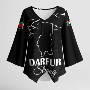Darfur Sudan Strong Kimono Sleeve Blouse Pray for Tarseen