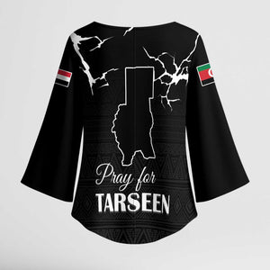 Darfur Sudan Strong Kimono Sleeve Blouse Pray for Tarseen
