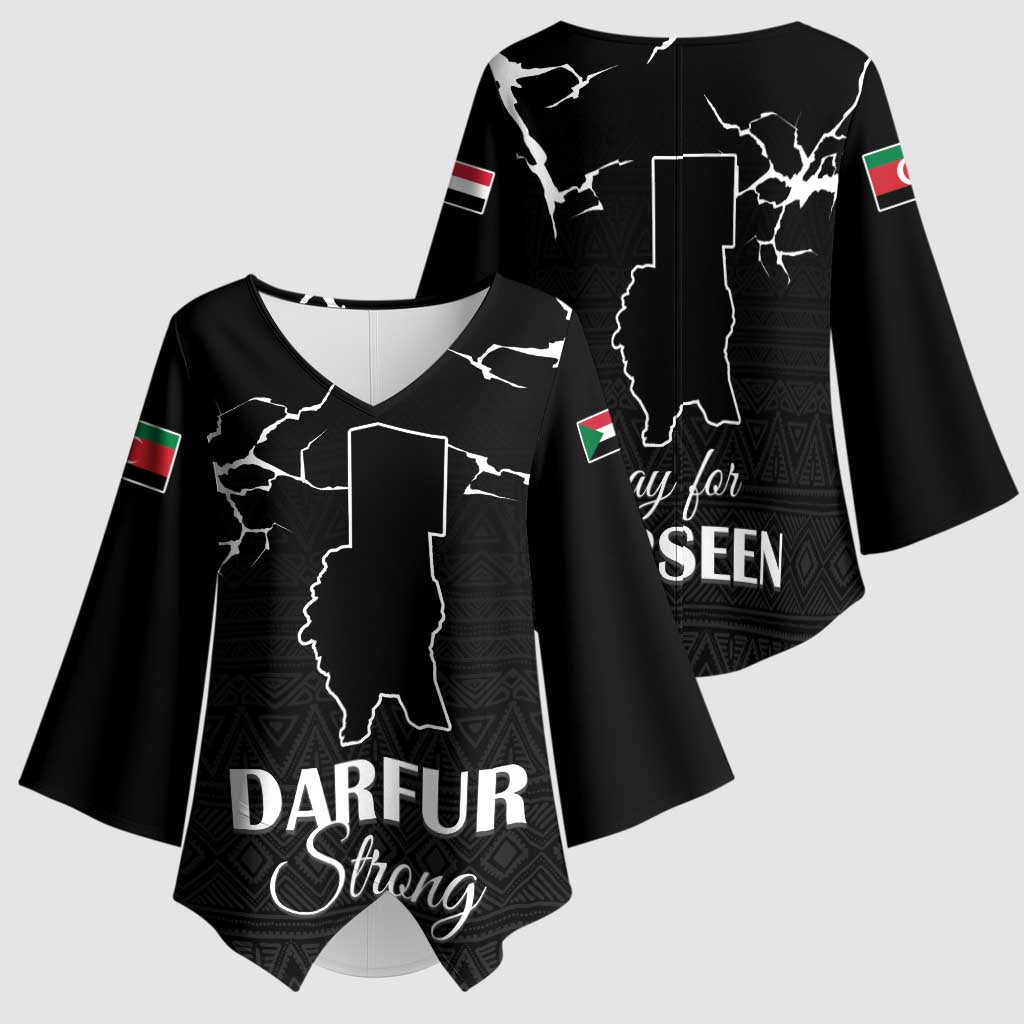 Darfur Sudan Strong Kimono Sleeve Blouse Pray for Tarseen