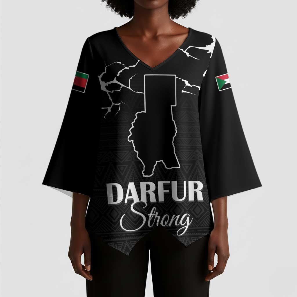 Darfur Sudan Strong Kimono Sleeve Blouse Pray for Tarseen