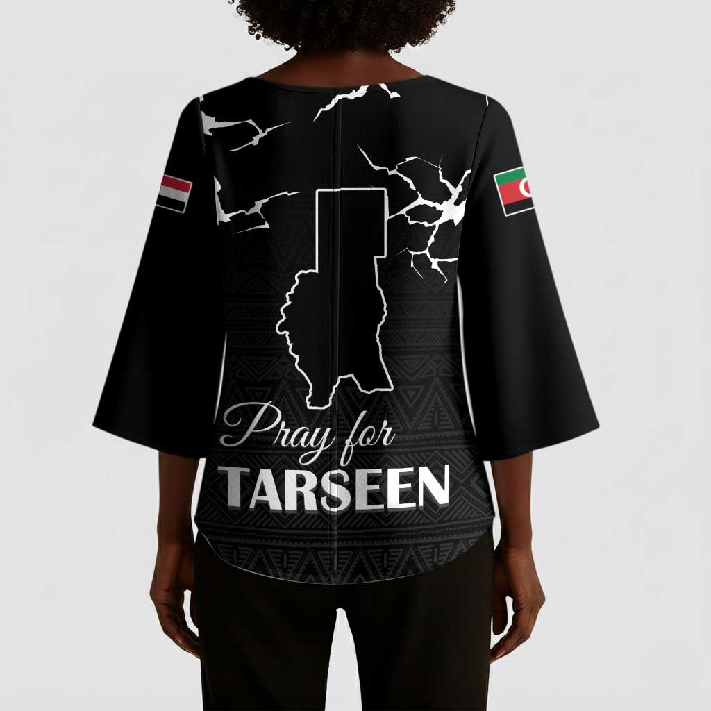 Darfur Sudan Strong Kimono Sleeve Blouse Pray for Tarseen