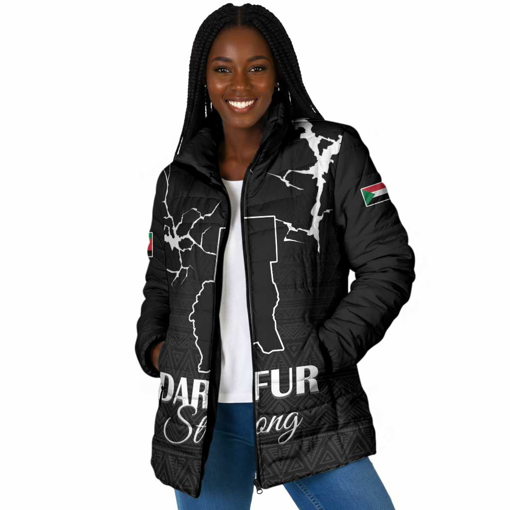 Darfur Sudan Strong Padded Jacket Pray for Tarseen