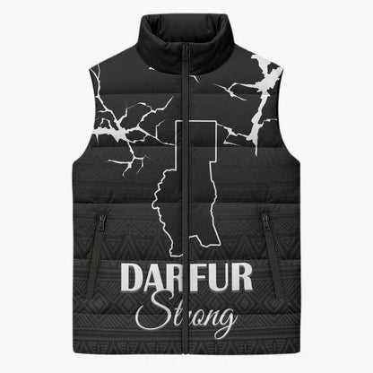 Darfur Sudan Strong Sleeveless Puffer Jacket Pray for Tarseen
