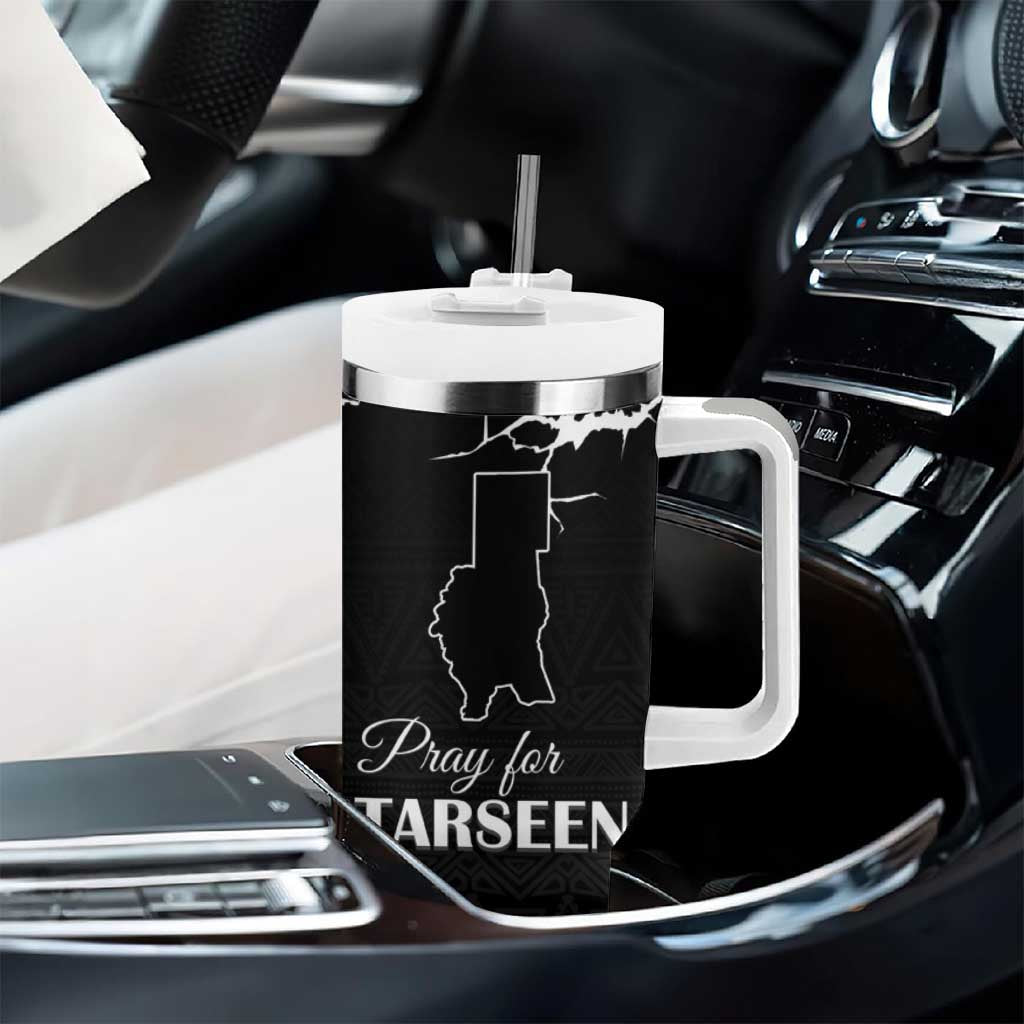 Pray for Tarseen Tumbler With Handle Sudan Darfur Be Strong - African Pride