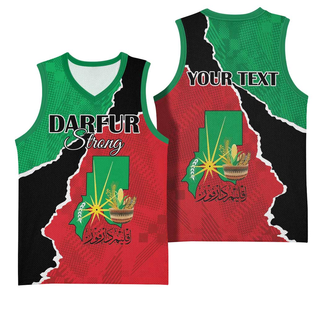 Darfur Sudan Personalized Basketball Jersey Be Strong LT15