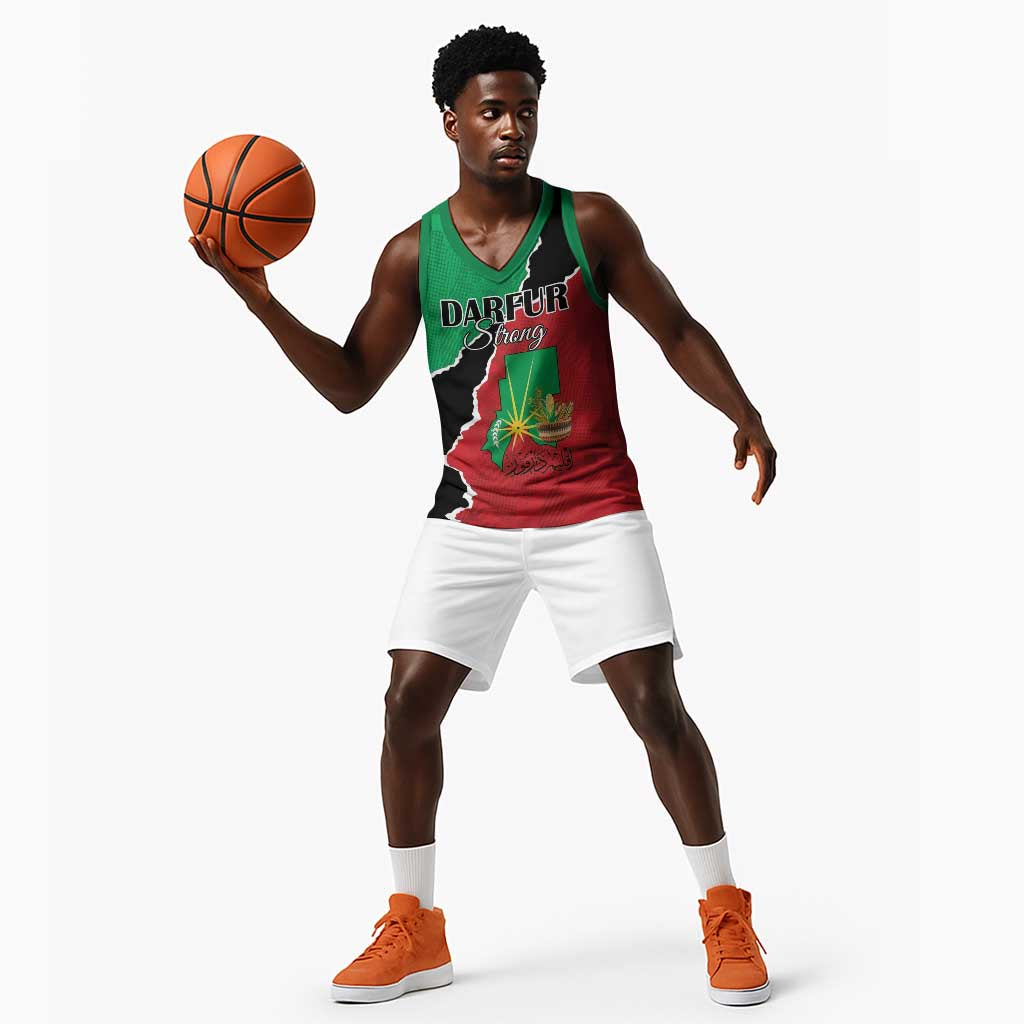 Darfur Sudan Personalized Basketball Jersey Be Strong LT15