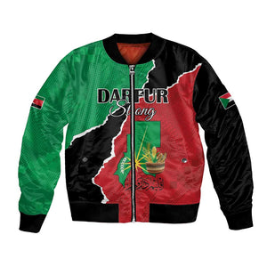 Darfur Sudan Personalized Bomber Jacket Be Strong - African Pride
