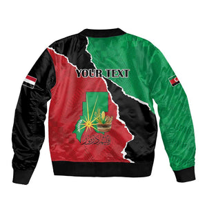 Darfur Sudan Personalized Bomber Jacket Be Strong - African Pride