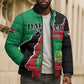 Personalized Sudan Bomber Puffer Jacket Darfur Be Strong