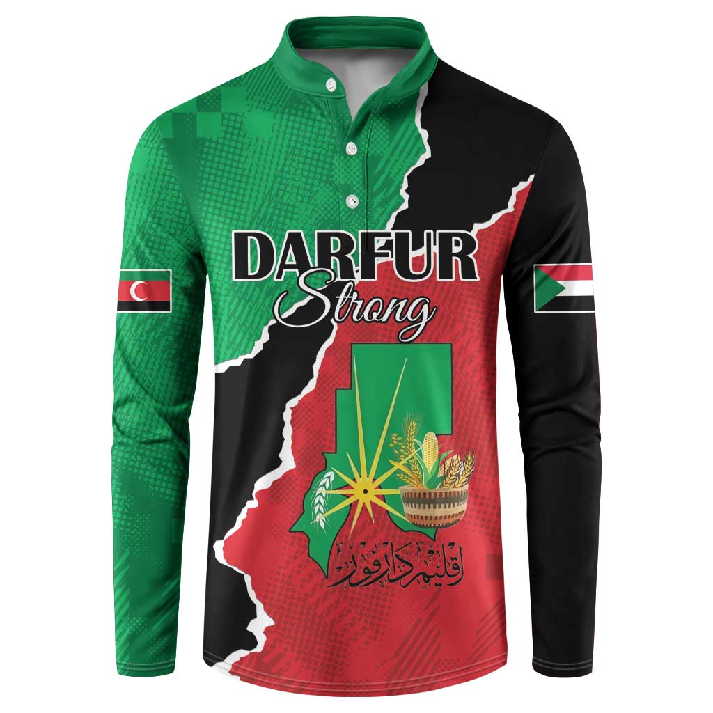 Personalized Sudan Button Sweatshirt Darfur Be Strong