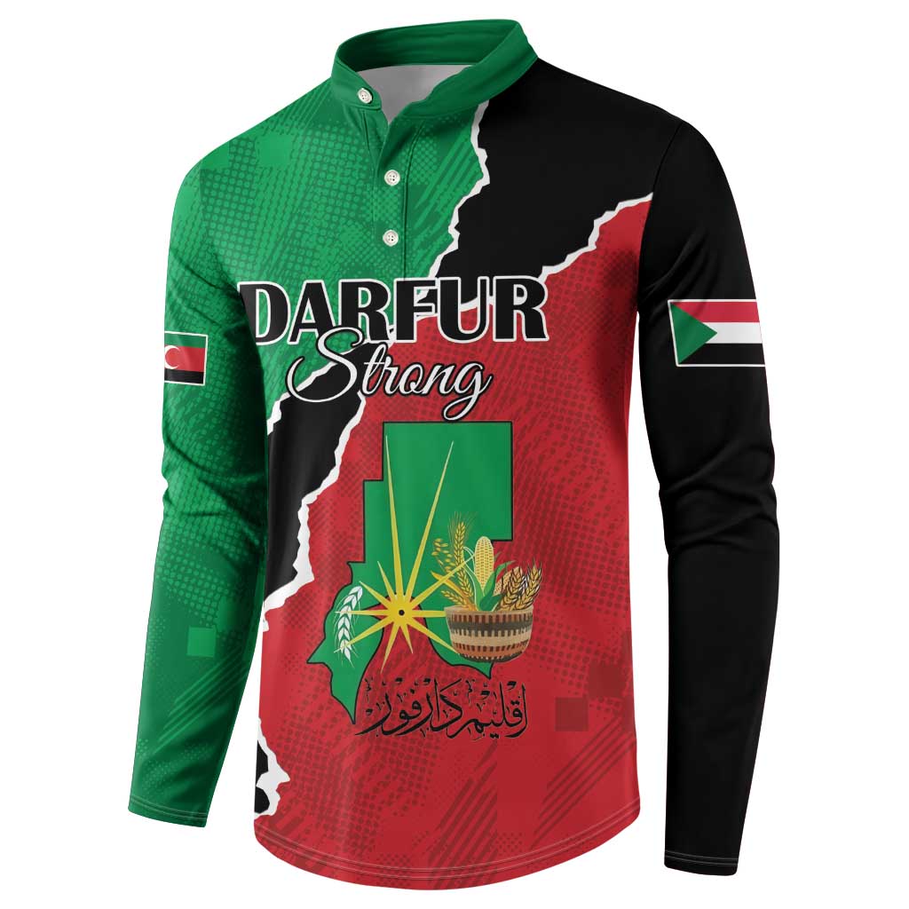 Personalized Sudan Button Sweatshirt Darfur Be Strong