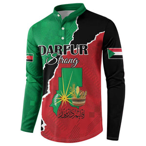 Personalized Sudan Button Sweatshirt Darfur Be Strong