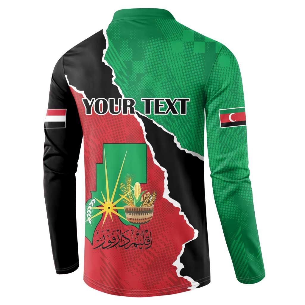 Personalized Sudan Button Sweatshirt Darfur Be Strong