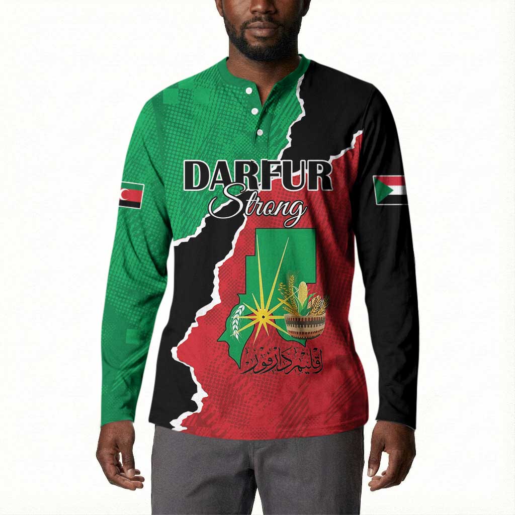 Personalized Sudan Button Sweatshirt Darfur Be Strong