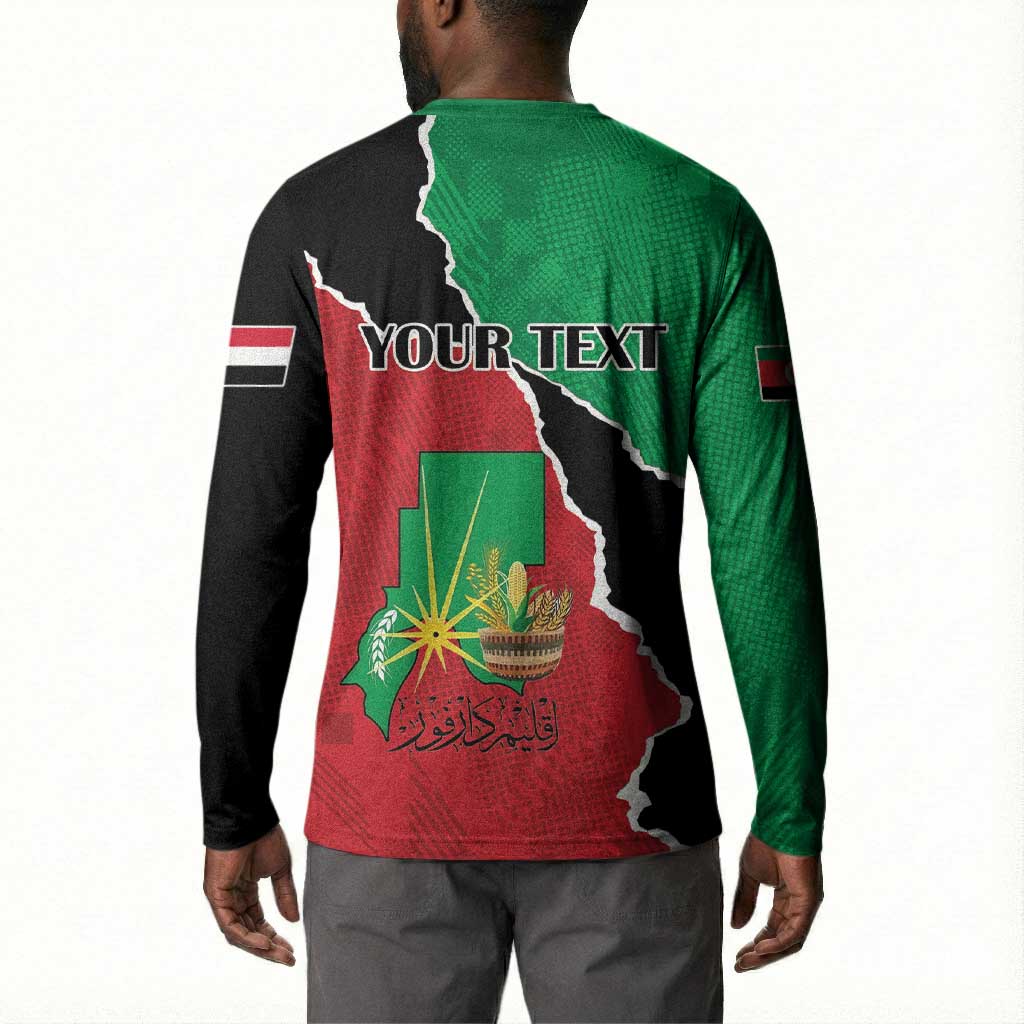 Personalized Sudan Button Sweatshirt Darfur Be Strong