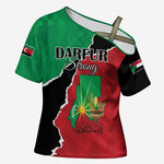 Personalized Sudan Cross Shoulder Shirt Darfur Be Strong