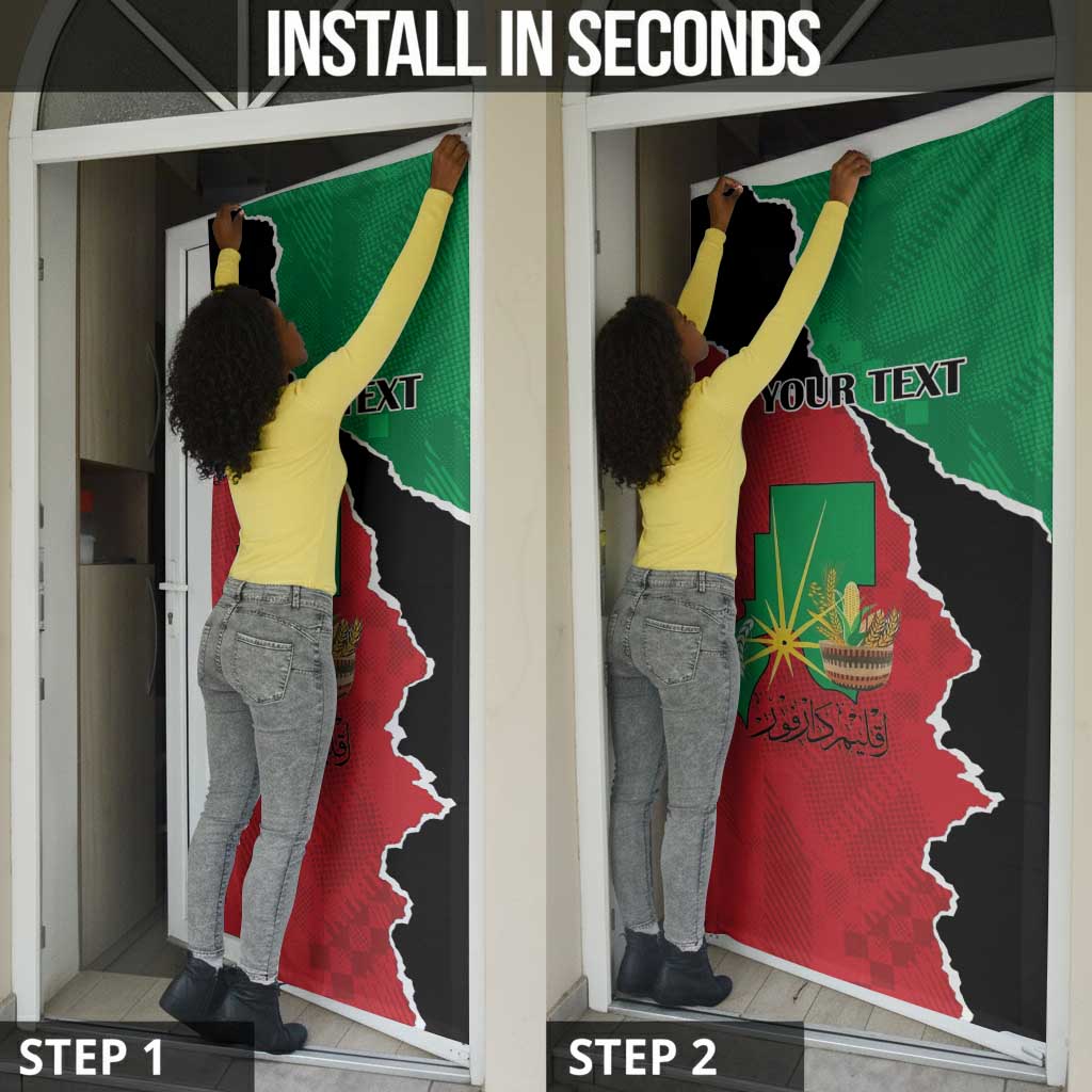 Personalized Sudan Door Cover Darfur Be Strong
