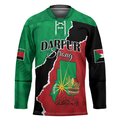 Personalized Sudan Hockey Jersey Darfur Be Strong