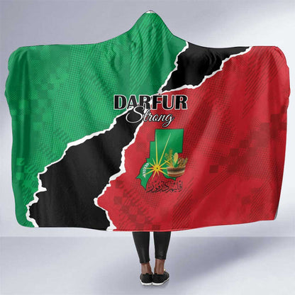 Darfur Sudan Hooded Blanket Be Strong - African Pride