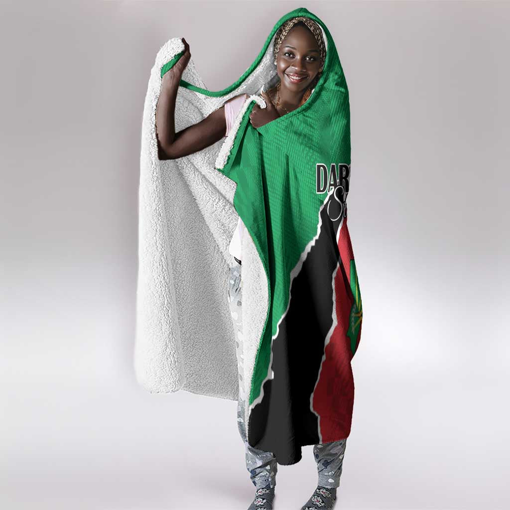 Darfur Sudan Hooded Blanket Be Strong - African Pride