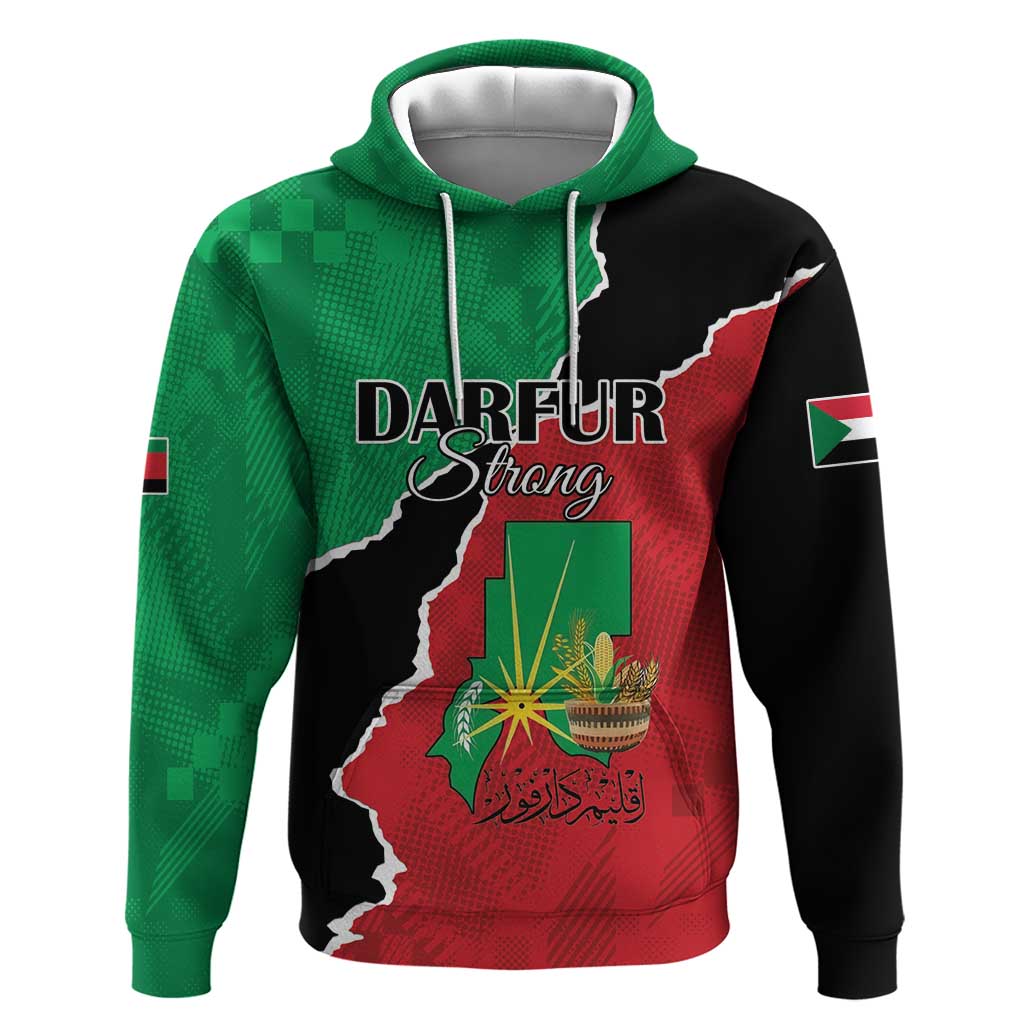 Darfur Sudan Personalized Hoodie Be Strong - African Pride