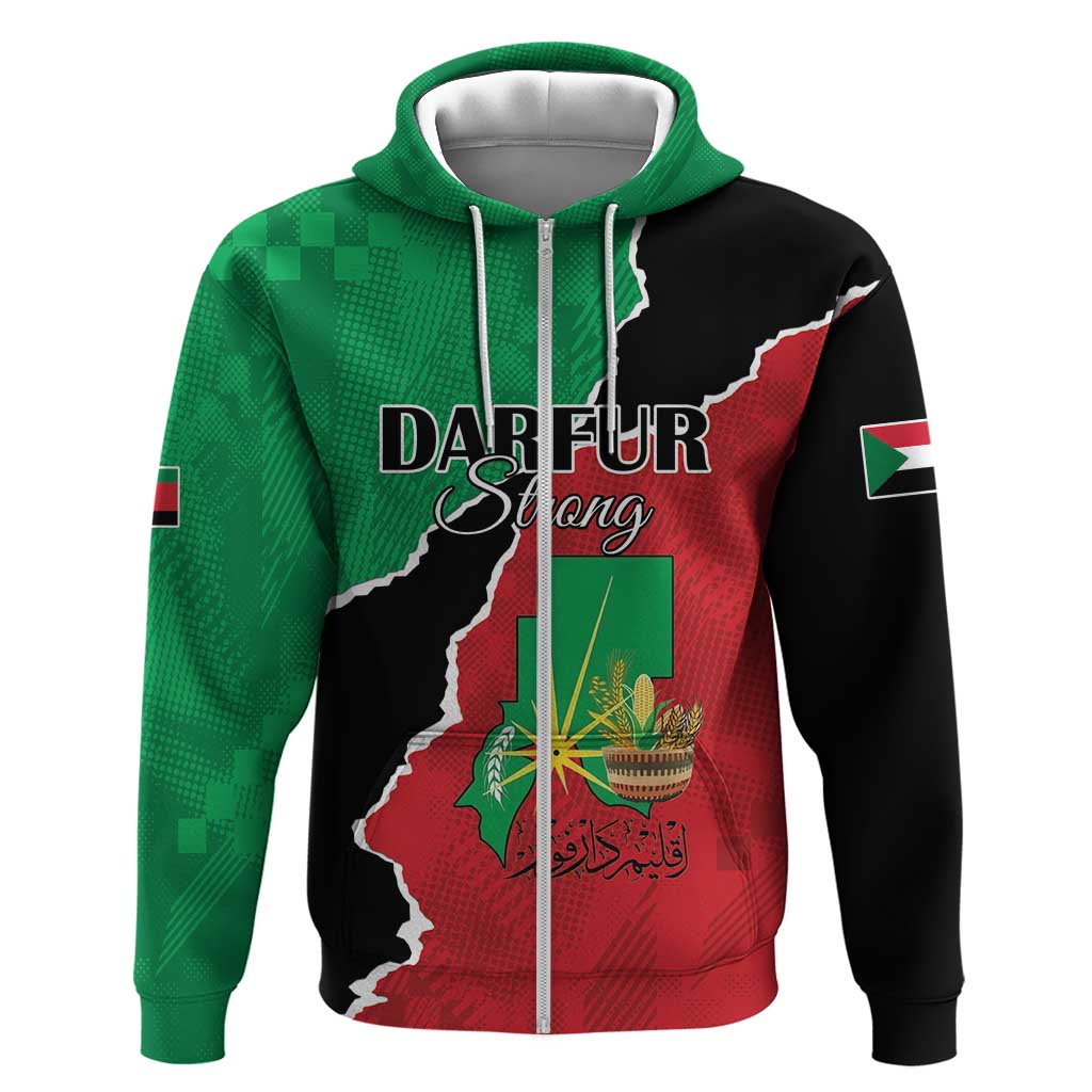 Darfur Sudan Personalized Hoodie Be Strong - African Pride