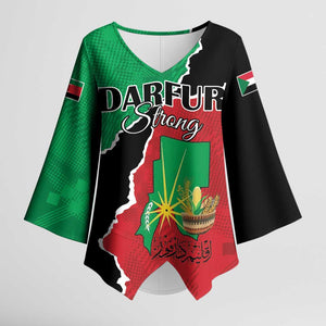 Personalized Sudan Kimono Sleeve Blouse Darfur Be Strong