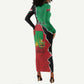 Darfur Sudan Personalized Long Sleeve Bodycon Dress Be Strong - African Pride