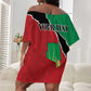 Darfur Sudan Personalized Off Shoulder Short Dress Be Strong - African Pride