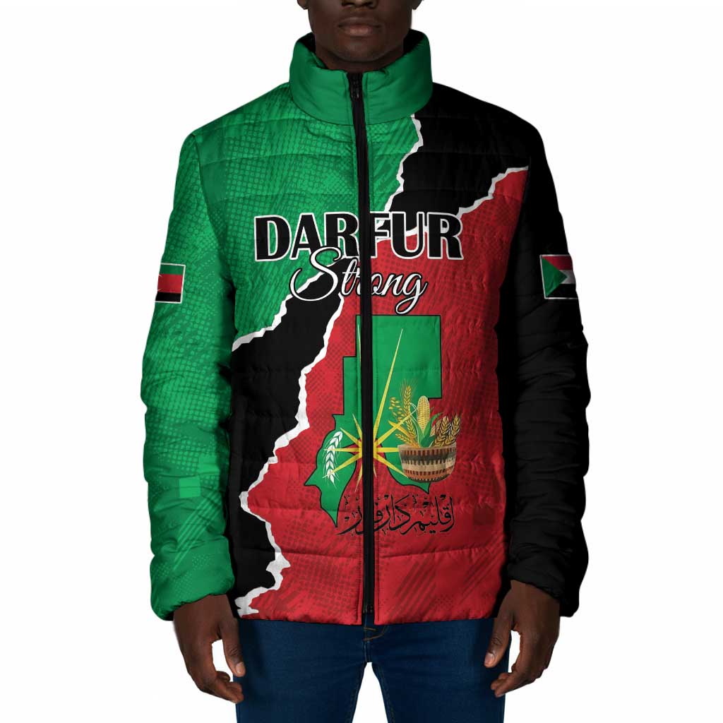 Personalized Sudan Padded Jacket Darfur Be Strong