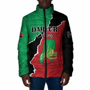 Personalized Sudan Padded Jacket Darfur Be Strong