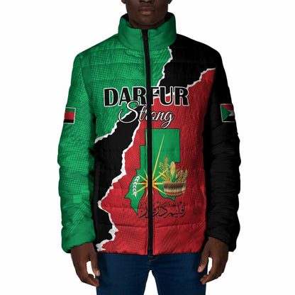 Personalized Sudan Padded Jacket Darfur Be Strong