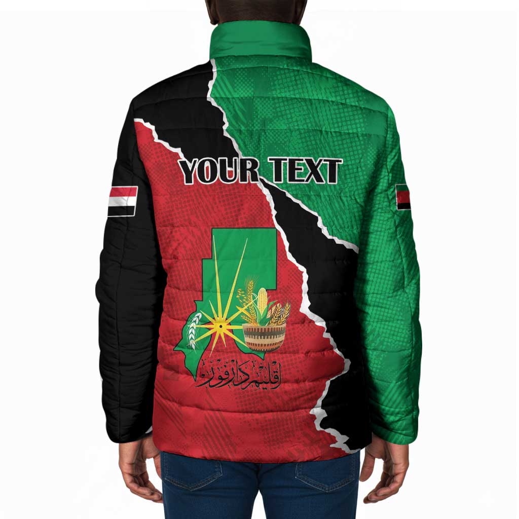 Personalized Sudan Padded Jacket Darfur Be Strong