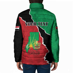 Personalized Sudan Padded Jacket Darfur Be Strong