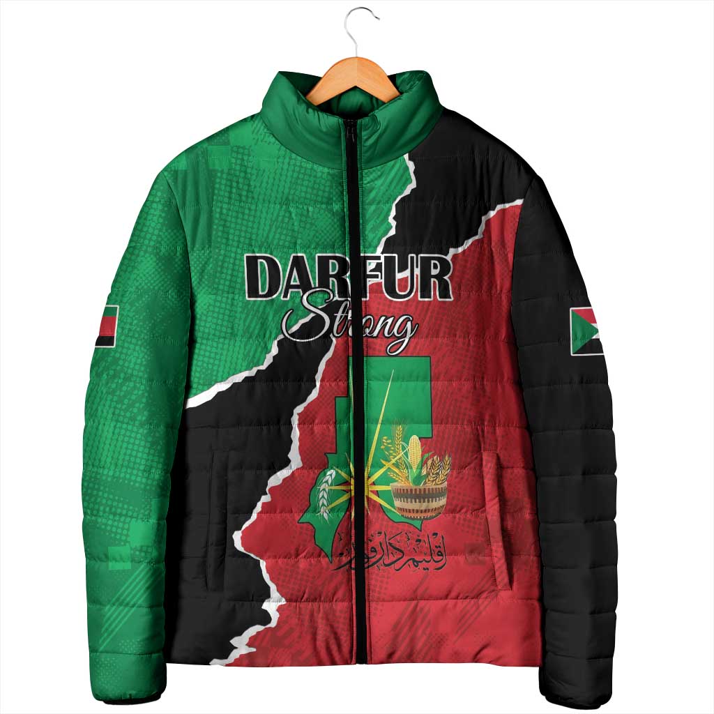 Personalized Sudan Padded Jacket Darfur Be Strong