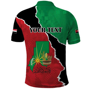 Darfur Sudan Personalized Polo Shirt Be Strong - African Pride