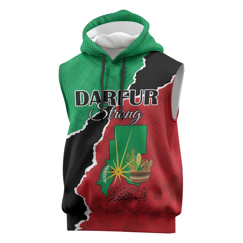 Darfur Sudan Personalized Sleeveless Hoodie Be Strong - African Pride